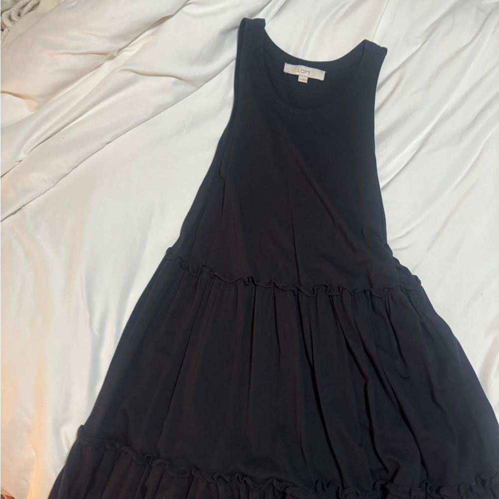 LOFT Black Sleeveless Dress